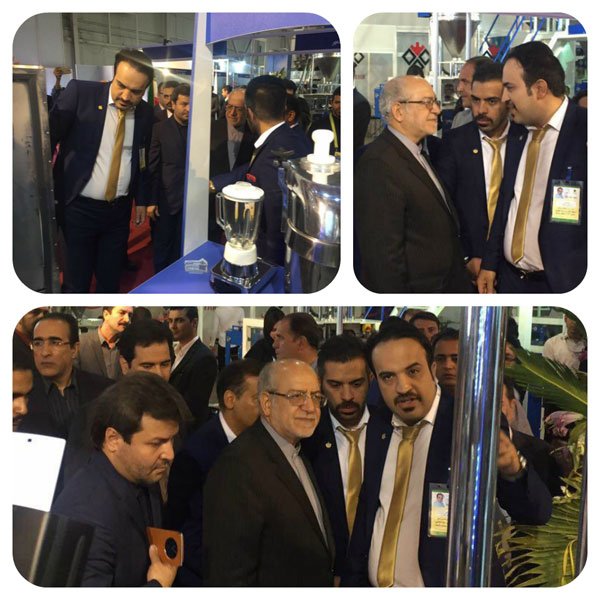  Iran's Minister of Industry, Mine and Trade , Mr.Mohammad Reza Nematzadeh visit Aytack Commercial  Booth in Agro Food Exhibitions 2016