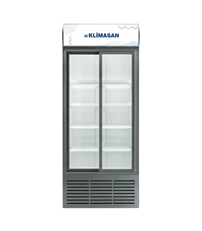 یخچال ایستاده درب کشویی عرض 90 کلیماسان نمای جلو یخچال ایستاده درب کشویی عرض ۹۰ کلیماسان نمای جلو